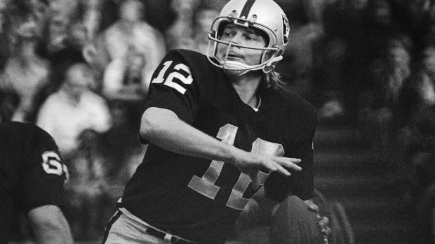 Oakland Raiders quarterback Ken Stabler, pictured in 1974, asked for his brain to be examined.