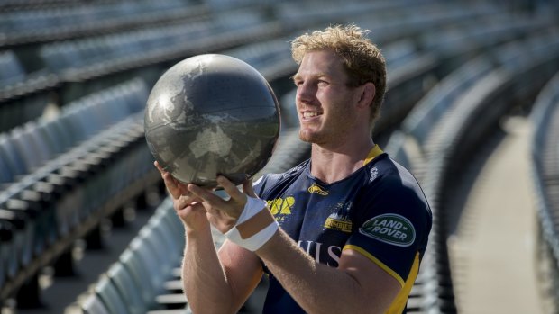 World in his hands: David Pocock's Brumbies are global travellers.