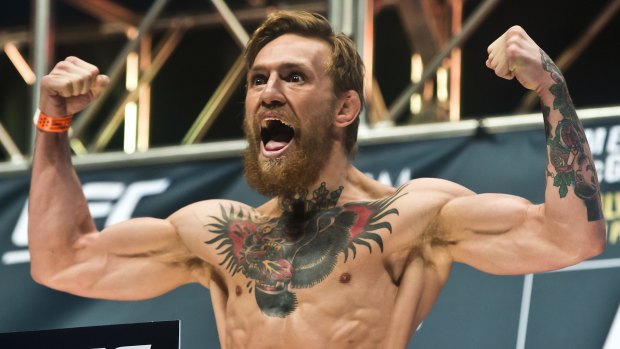 Club mate: Conor McGregor was supporting Charlie "The Hospital" Ward.