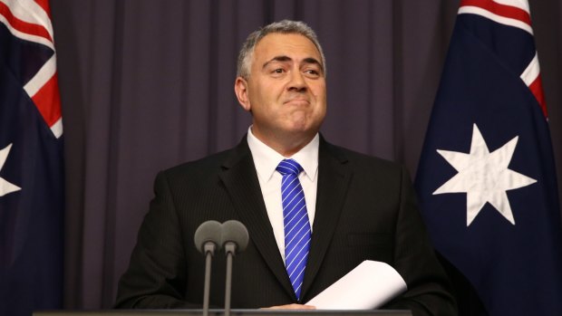 Treasurer Joe Hockey gives small business owners something to grin about.