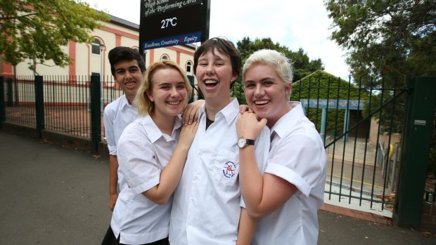 Students from Newtown High School of Performing Arts made their uniform gender neutral.
