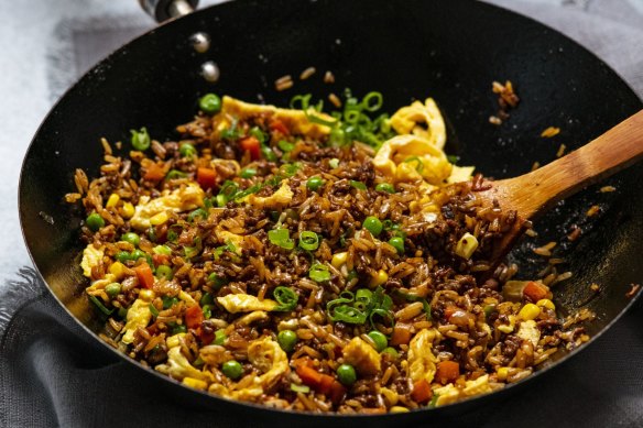 Budget-friendly and filling fried rice.