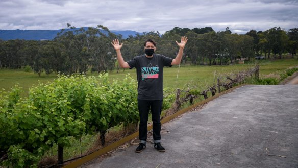 Chef Ben Shewry at the site of his new venue, Attica Summer Camp in Seville.