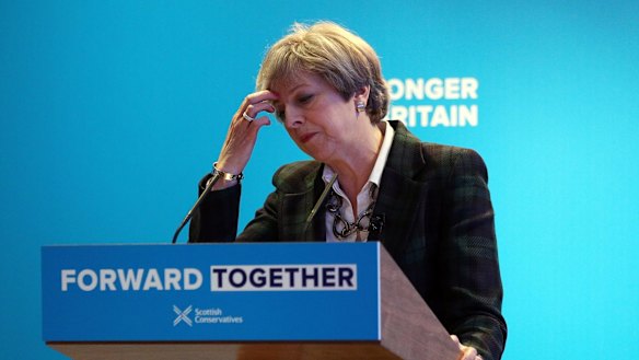 British Prime Minister Theresa May in Scotland last week.