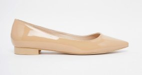 Asos Lost pointed ballet flats.