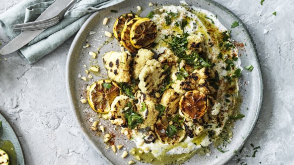 The lemony whipped feta works on its own as a dip, too.