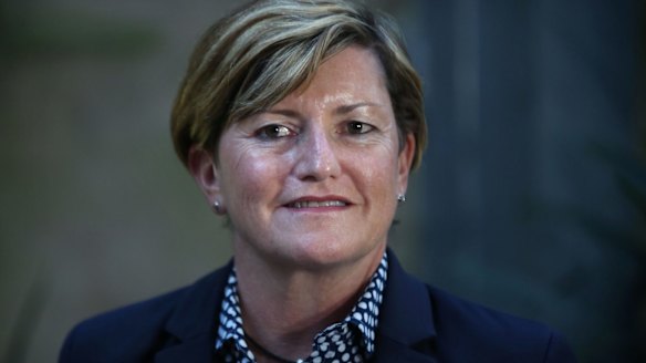 Liberal candidate for Sydney lord mayor, Christine Forster, at her campaign launch. 
