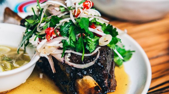 Twice-cooked beef short rib at Chin Chin, Sydney.