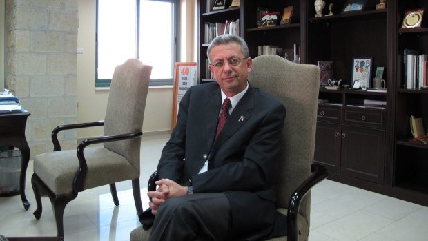 Mustafa Barghouti, a Palestinian politician, in his office in Ramallah in the Israeli-occupied West Bank.