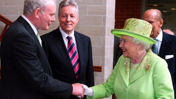 Martin McGuinness' shift from IRA commander to leading peace negotiator saw him meet Queen Elizabeth II in 2012.