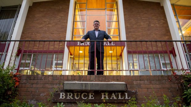 Former Bruce Hall resident Allan Connelly-Hansen wants the 55-year-old building saved.