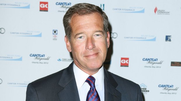 Under fire ... NBC news anchor Brian Williams is caught out over false Iraq story.