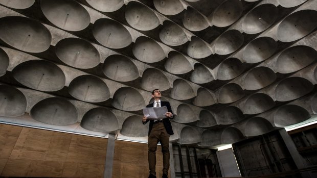 Architect Angelo Candalepas has reinvented the traditional wedding cake mosque in Punchbowl.
