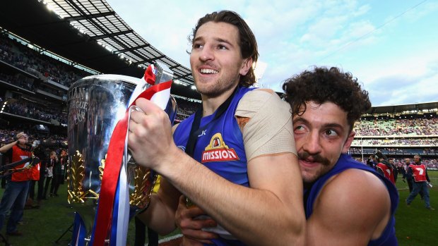 Bontempelli and Tom Liberatore hold tight to that premiership feeling.