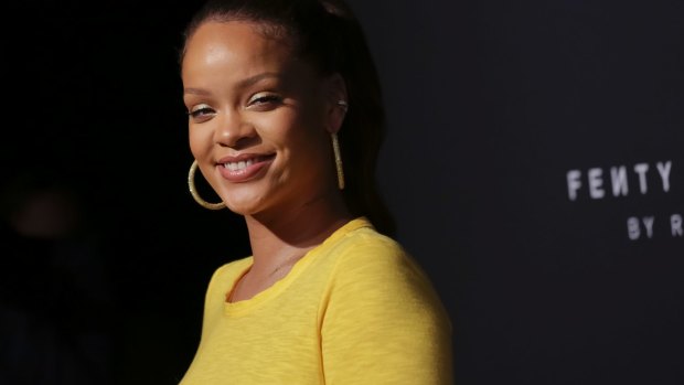 Rihanna at the launch of Fenty Beauty in New York City.