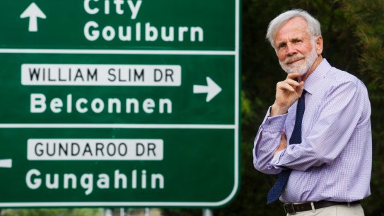 Robert Stephens is a victim of the pedophile and former governor general William Slim, who wants the name of William Slim Drive changed. Photo: Dion Georgopoulos