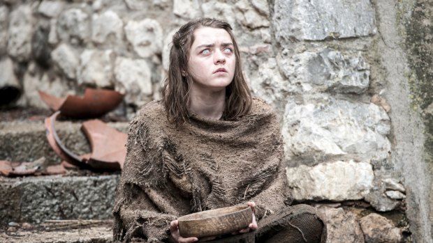 We're begging you, please don't steal this show: Arya Stark on the streets of Braavos in season 6 of <i>Game of Thrones</i>.