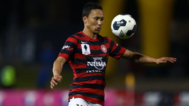 Taking his chances: Kearyn Baccus is keen to make every post a winner with the Wanderers.