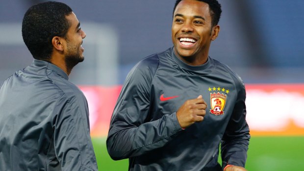 Playing for Brazil on my birthday is a great present and a great honour": Robinho.