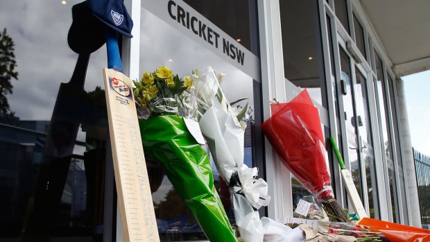 Not to blame: Sledging was not deemed to have contributed to Hughes' death.
