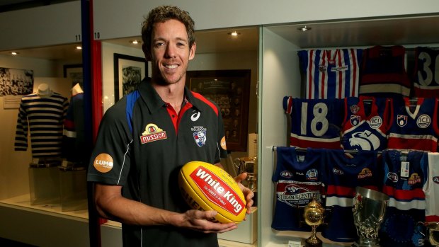 Western Bulldogs captain Bob Murphy at Whitten Oval on Tuesday.