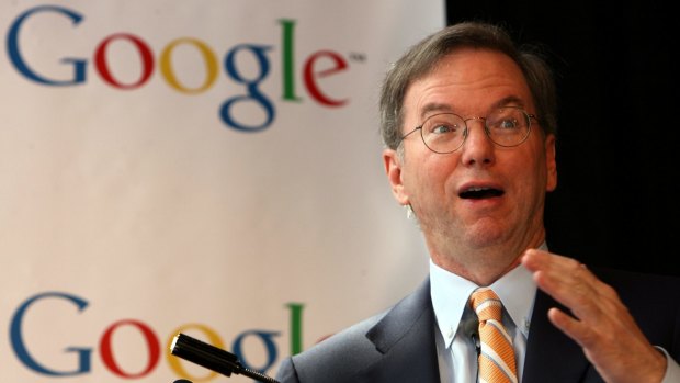 Google executive chairman Eric Schmidt.