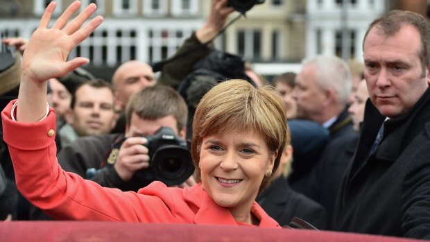 First Minister Nicola Sturgeon marks the final day of campaigning in the general election with a speech to activists in Edinburgh, Scotland. 