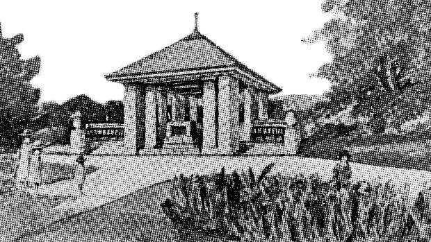 Artist's impression of the Maiden Memorial Pavilion Shelter.
