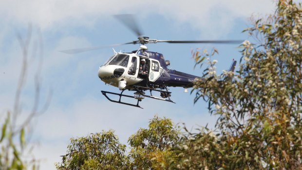 A police helicopter is aiding in the search for one man and three children missing from Batemans Bay. 