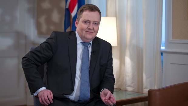 Iceland's Prime Minister Sigmundur Gunnlaugsson.