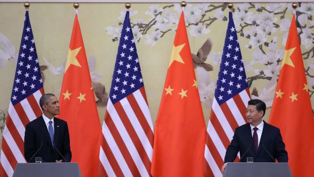 In accord: US President Barack Obama and Chinese President Xi Jinping.