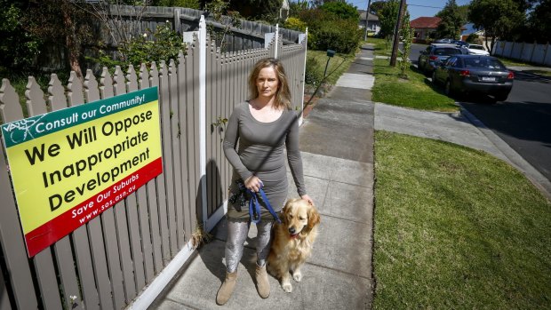 Robyn Morgan from McKinnon lost a long-running battle with a developer who wants to build a number of apartments next to her home.