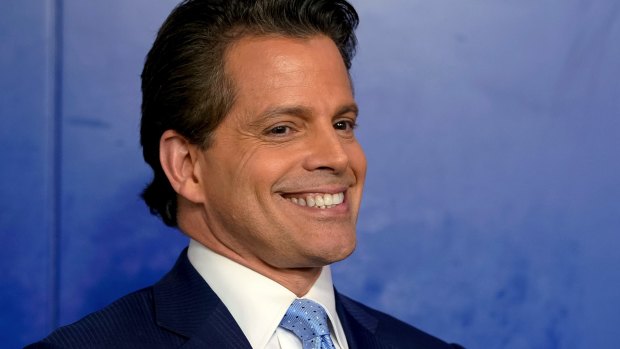 Not dead: Anthony Scaramucci, White House communications director at the daily White House press briefing.