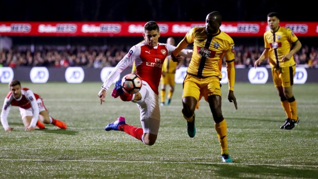 Just too good:  Arsenal ran out 2-0 winners on the night.