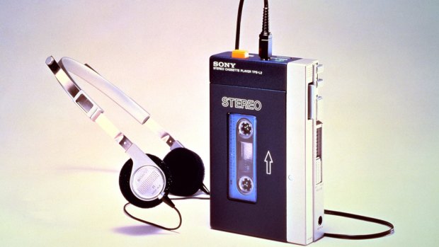 The original Sony Walkman portable cassette player, from 1979.