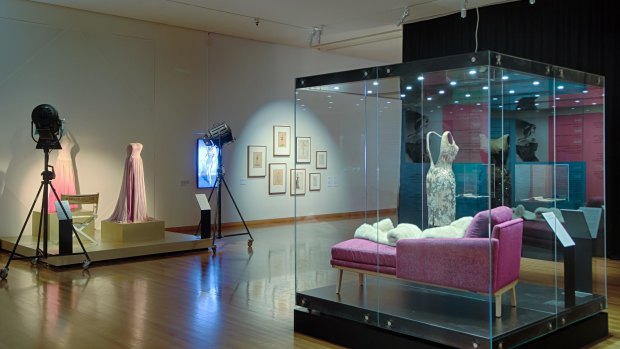 Installation view of the Marilyn Monroe exhibition at Bendigo Art Gallery.