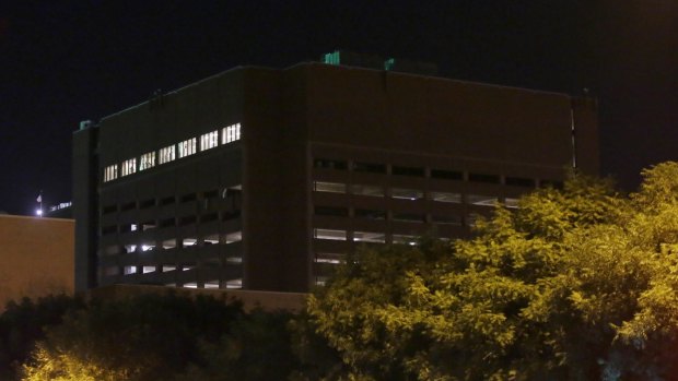 The El Centro College parking garage where Johnson fled to and was later killed.