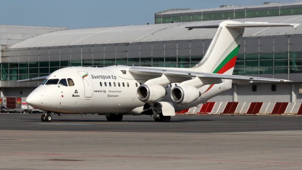 Bulgaria Air at PRG Airport. 