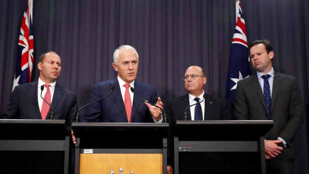 Energy Minister Josh Frydenberg (left) and Prime Minister Malcolm Turnbull have a new plan for the gas industry in Australia.