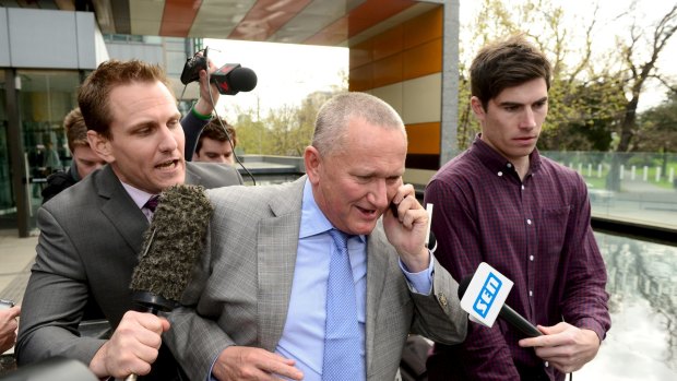Stephen Dank leaves court in September 2014 following the ASADA investigation into the Essendon supplements program.