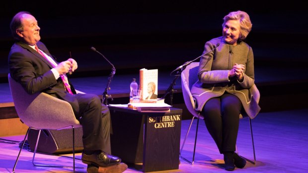 Hillary Clinton talks to James Naughtie at the London Literature Festival about her new book and women's rights.