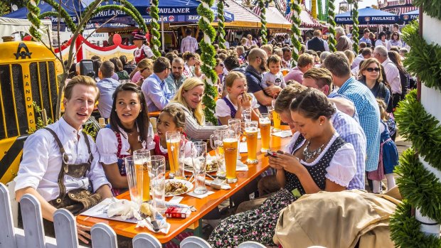 World's largest and most popular beer festival: Oktoberfest, Germany.