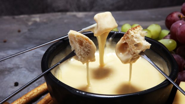 Gourmet Swiss fondue.
