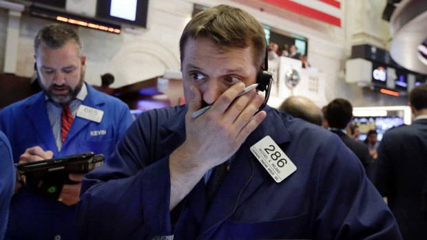 Wall Street suffered falls across the board.