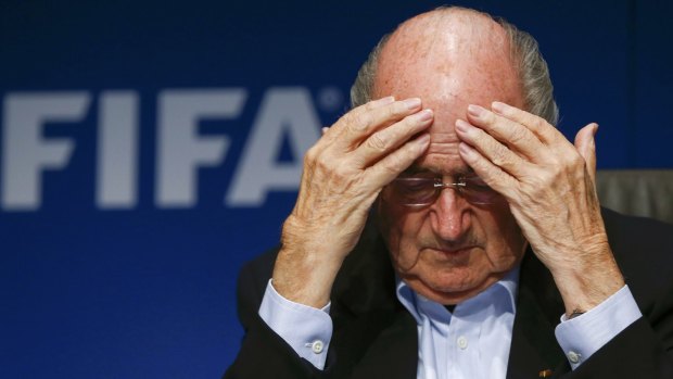 Under pressure: FIFA president Sepp Blatter.