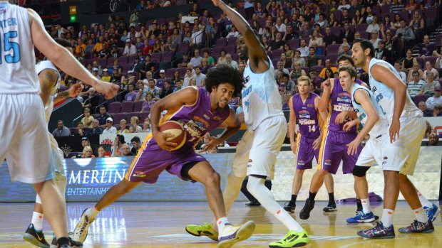 Star power: Sydney Kings import Josh Childress attacks against the NZ Breakers on Saturday.