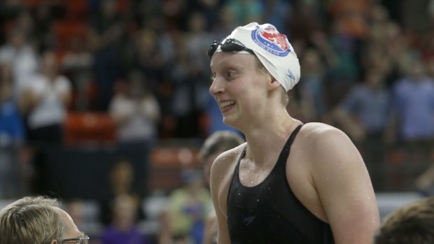 New challenge: Katie Ledecky could next appear as a 100m sprinter.