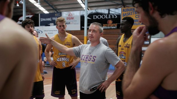 Tough initiation: Damian Cotter has seen it all during his first year as Kings coach.