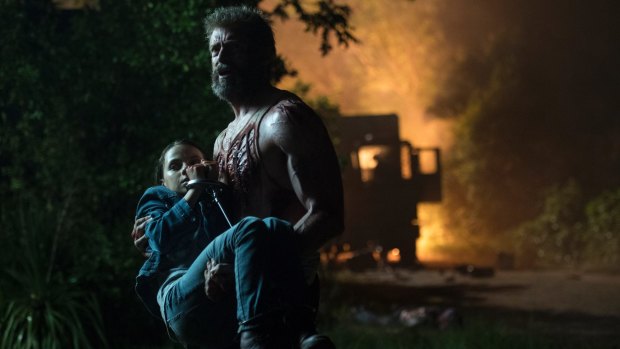 Laura Kinney (Dafne Keen) has a lot in common with Logan (Hugh Jackman) and they're both good at killing.