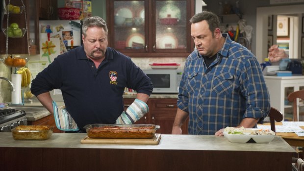 Mining familiar ground: Gary Valentine with Kevin James. 